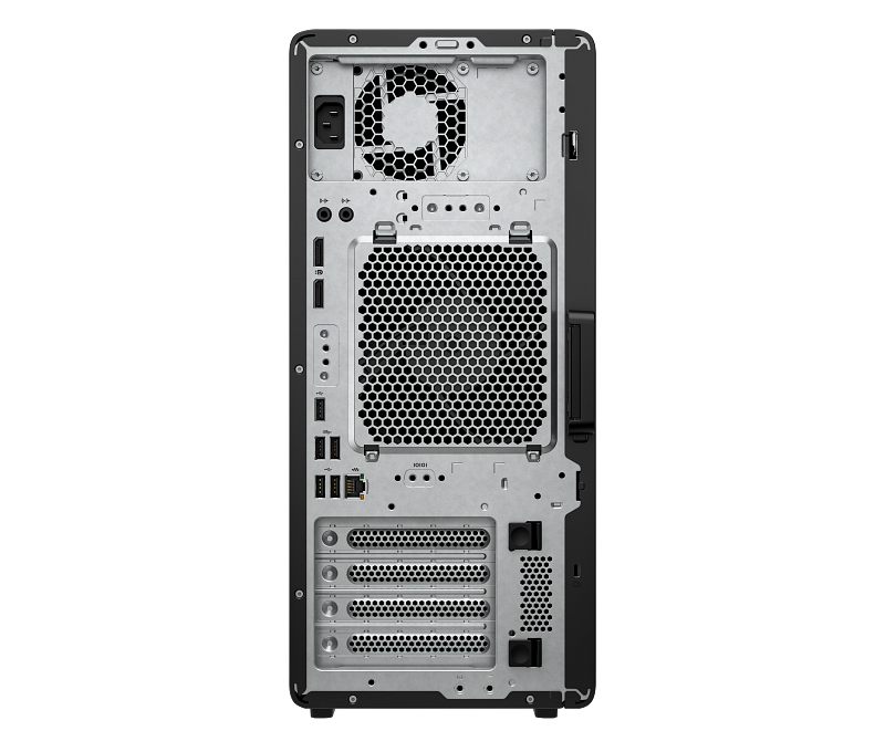 HP Z2 G1i Tower Workstation (CF5A1PA) – Intel Core Ultra 9 285, 16GB DDR5, 1TB SSD, HP Linux-Ready, 700W PSU, 3 Year Warranty, Black - back view