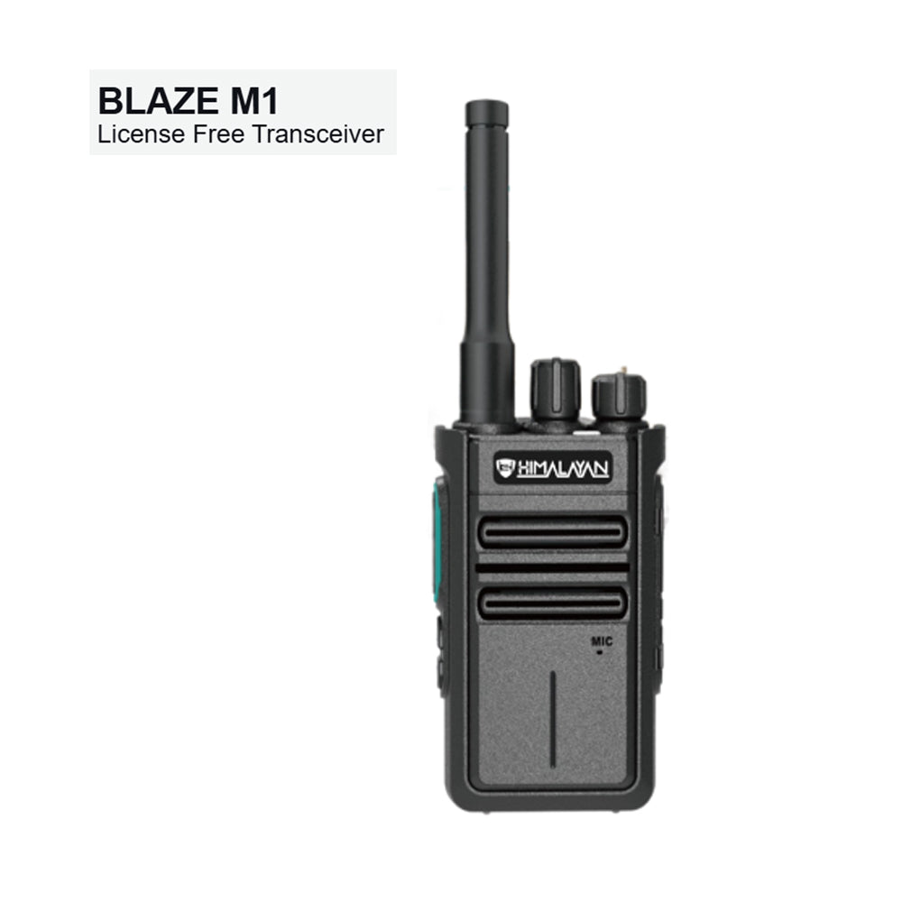 Himalayan Walkie Talkie Blaze M1 – PMR Lic-Free 446 MHz, Long-Range, Rugged Design - Front view