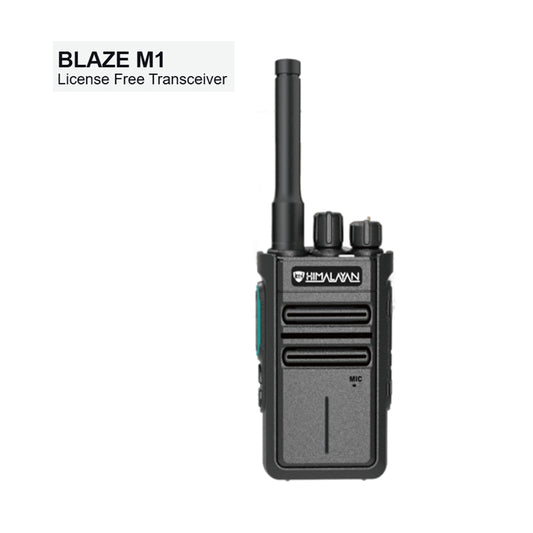 Himalayan Walkie Talkie Blaze M1 – PMR Lic-Free 446 MHz, Long-Range, Rugged Design - Front view