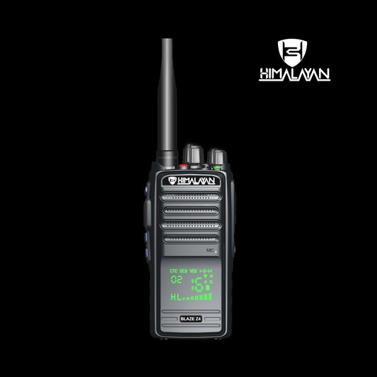 Himalayan Walkie Talkie Blaze Z4 – PMR Lic-Free 446 MHz, Long-Range, Rugged Design - Front View