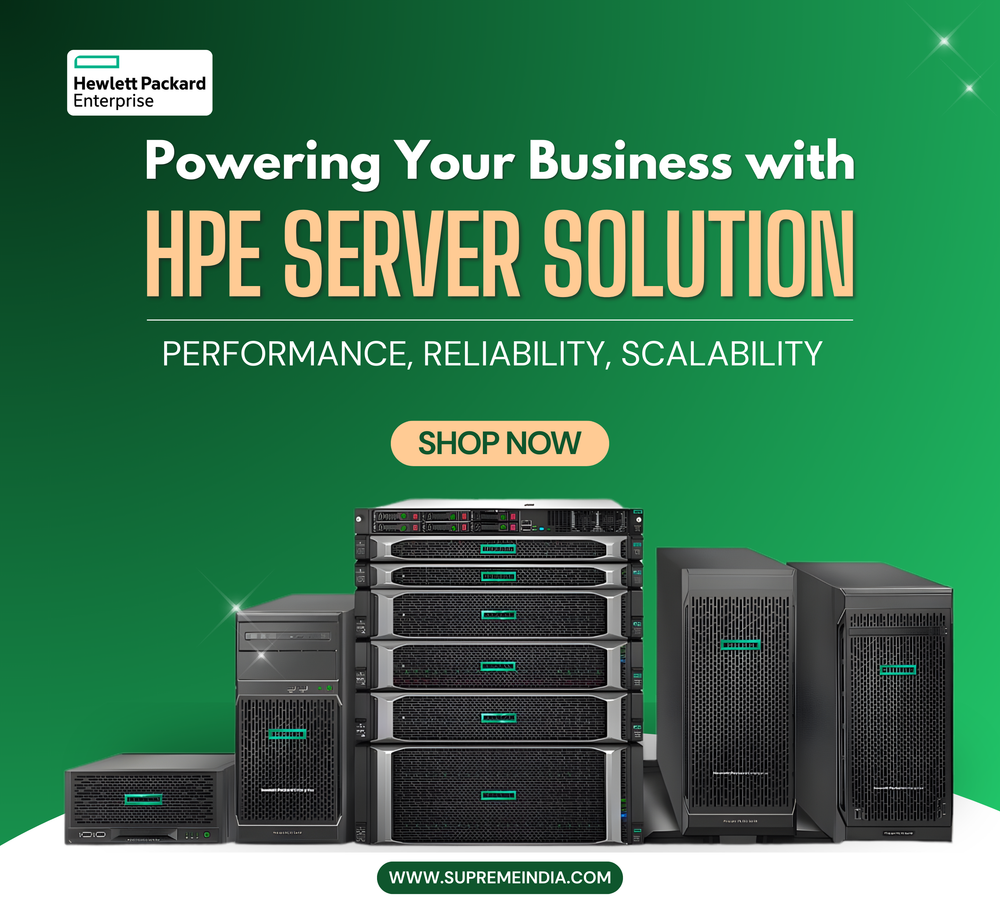 Supreme Computers is a trusted HPE Server Dealer in Chennai, Tamil Nadu, offering genuine HPE ProLiant servers, storage, and enterprise IT solutions for businesses of all sizes.