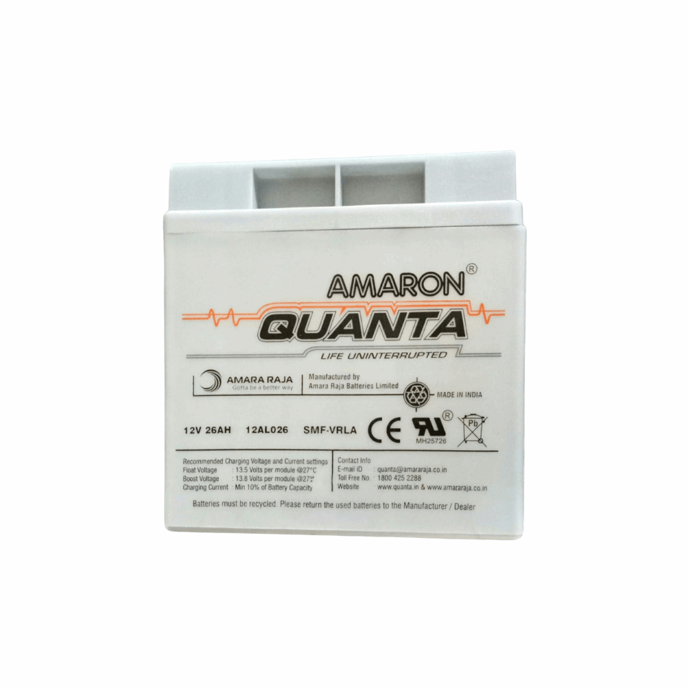 QUANTA (Amar Raja) 12V 26AH SMF BATTERY