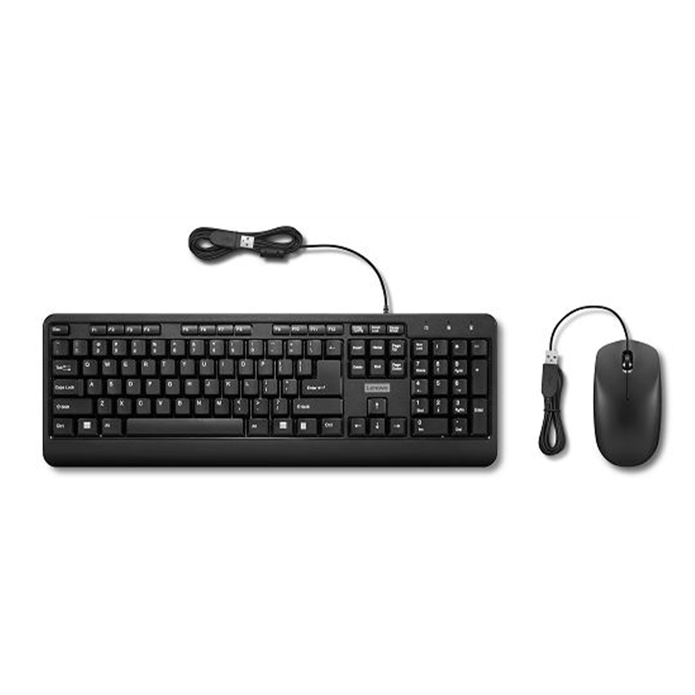 Buy Lenovo 160 Wired Keyboard and Mouse Combo - Black